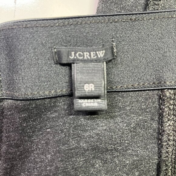 J. Crew Size 6 Grey Pixie Pant Ponte Back Zip Skinny 31090 - Picture 2 of 7